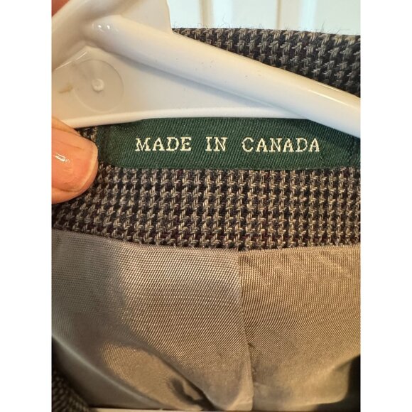 Lauren Ralph Lauren Men Wool Blazer Jacket Gray Houndstooth Pattern 2-Button 48R - Picture 4 of 15